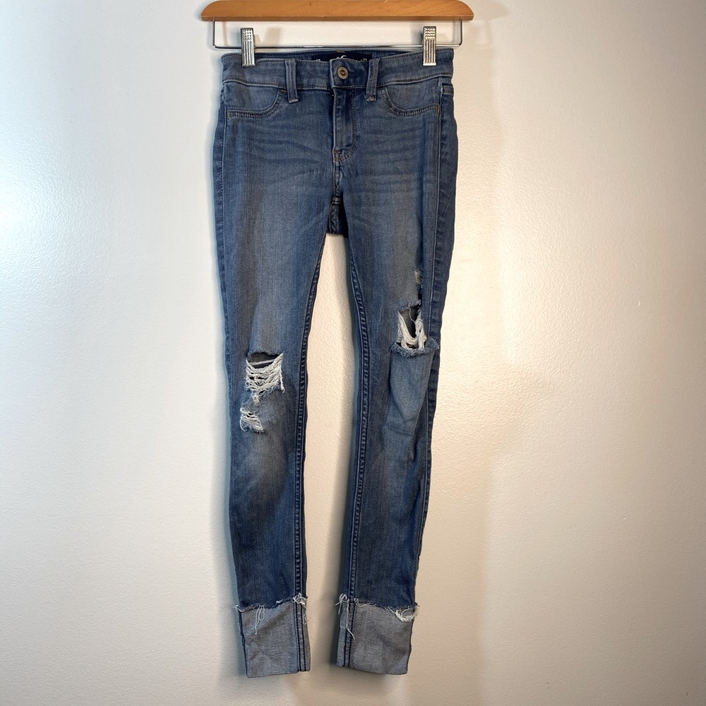 Torn Hollister Jean Leggings